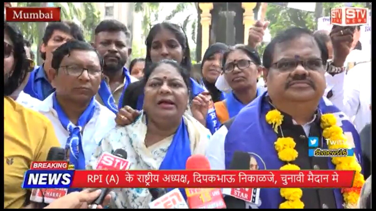 STV News | चेंबूर विधानसभा चुनाव # समर्थक # RPI (A)  राष्ट्रीय अध्यक्ष, दिपकभाऊ निकाळजे,