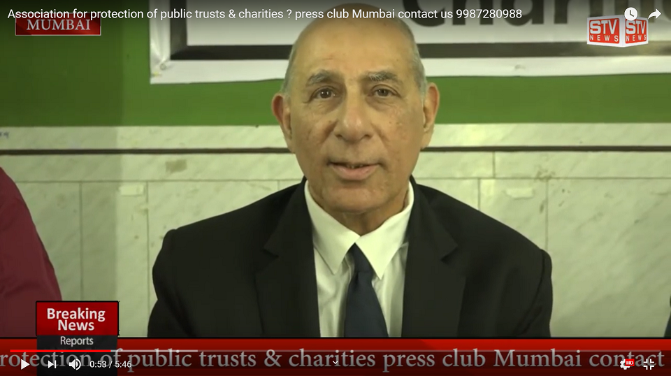 STV News | Association for protection of public trusts & charities ? press club Mumbai contact us 9987280988
